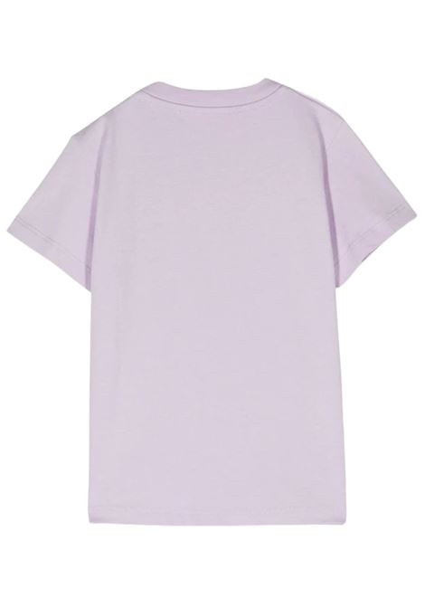 Baby girl's lilac cotton T-shirt PALM ANGELS | PGXB001S24JER/DELLILLA